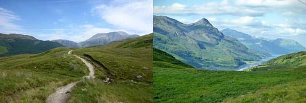 The West Highland Way: Ben Nevis comes into view